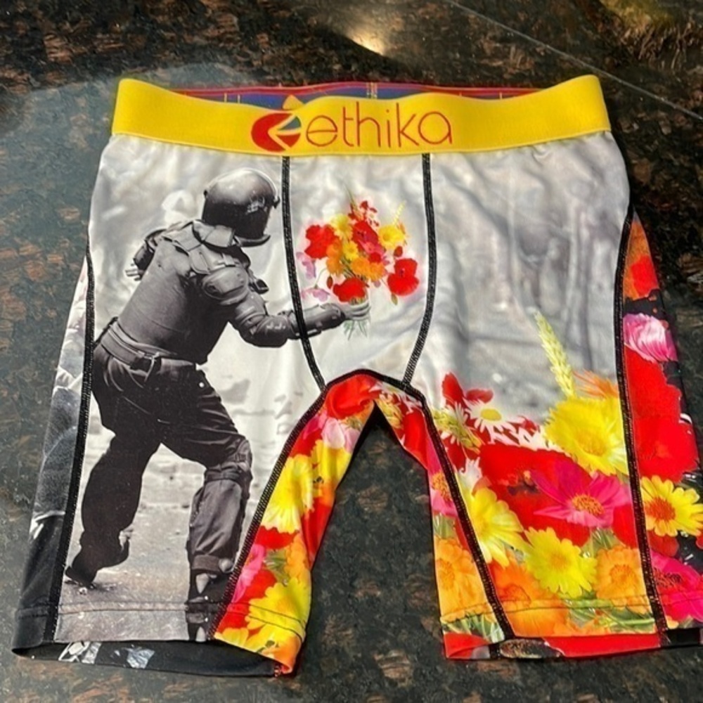 Ethika soldier with flowers pattern